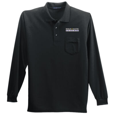 Bessler Electric - Long Sleeve Silk Touch™ Polo with Pocket Thumbnail