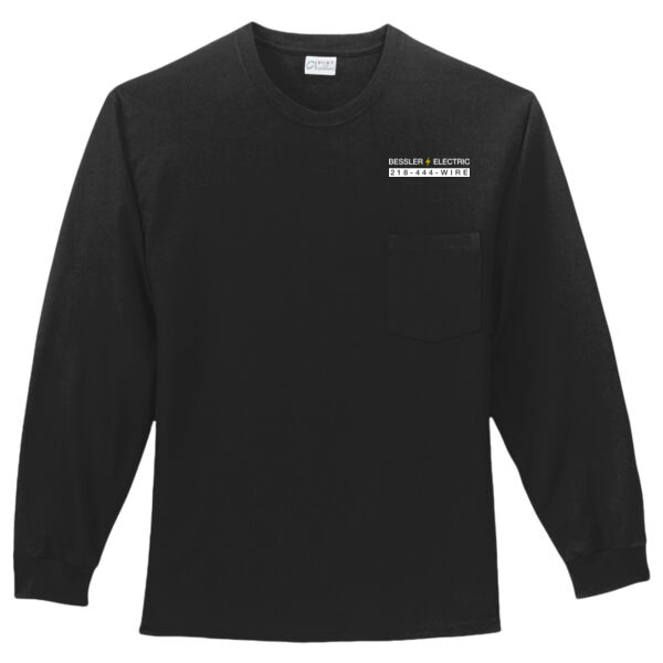 Bessler Electric - Long Sleeve Essential Pocket Tee Thumbnail