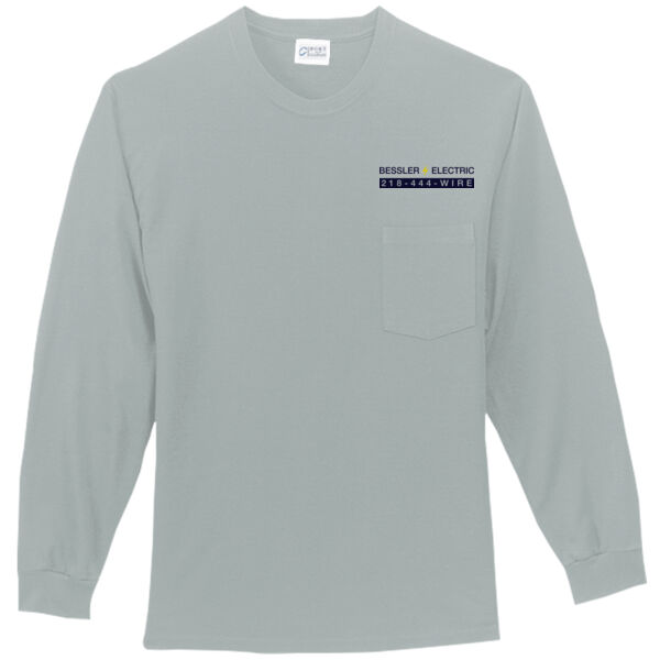 Bessler Electric - Tall Long Sleeve Essential Pocket Tee Thumbnail